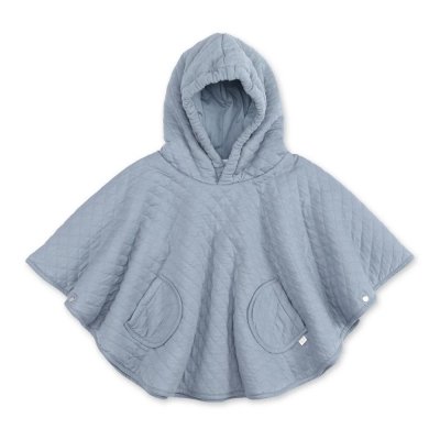 Poncho chaud de voyage pady quilted jersey stone
