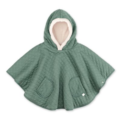 Poncho chaud de voyage pady quilted green