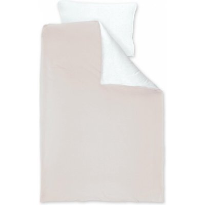 BEMINI Housse de couette mousseline jersey100x140cm + taie 40x60cm cadum sand