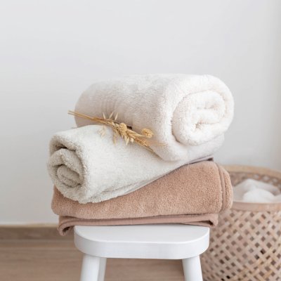 Couverture bébé 75 x 100 cm softy sesame