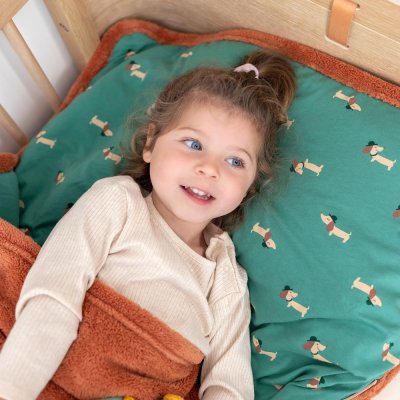 Sac de couchage enfant 70x140 cm noisette