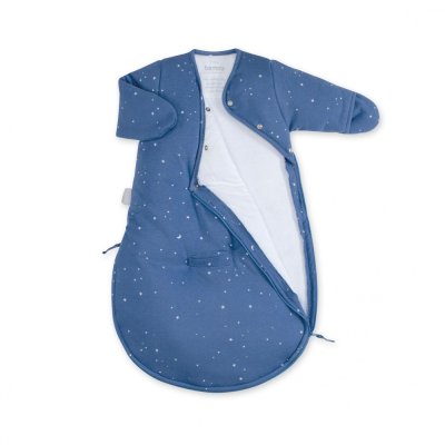 Gigoteuse hiver 1-4 mois jersey bleu foncé