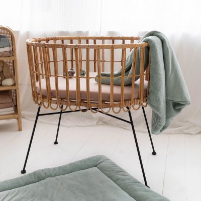 Plaid bébé vert sauge