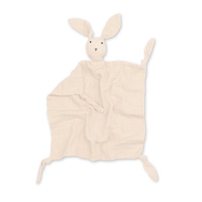 Doudou lapin 40x40 cm ecru