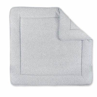 Tapis de parc 100x100cm quilted jersey gris