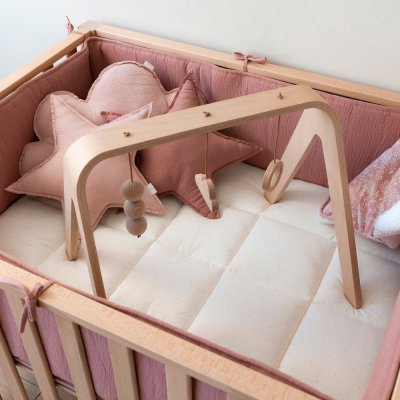 Tapis de parc 100x100 cm tetra jersey terracotta