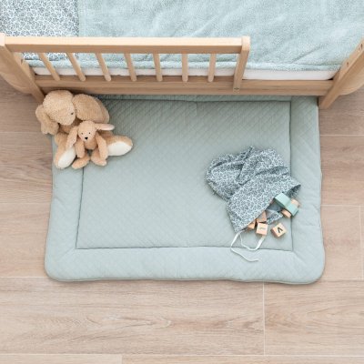 Tapis de parc 100x100 cm quilted jersey lunar