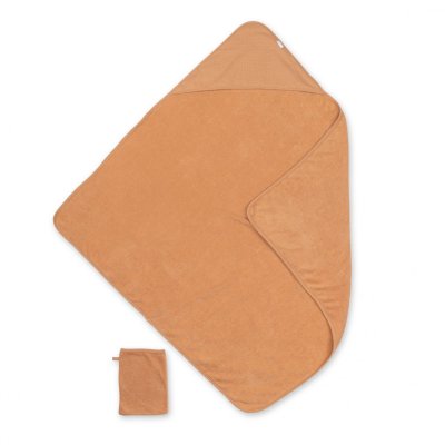 Sortie de bain enfant orange