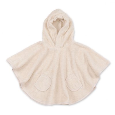 Poncho de bain éponge crème