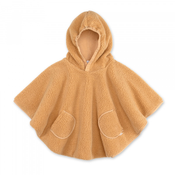 Poncho chaud de voyage teddy bouclette ficelle Bemini