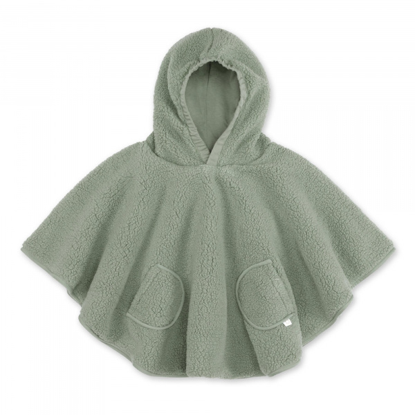 Poncho chaud de voyage teddy bouclette ficelle Bemini