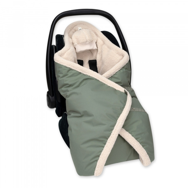 Nid d'ange imperméable teddy green Bemini