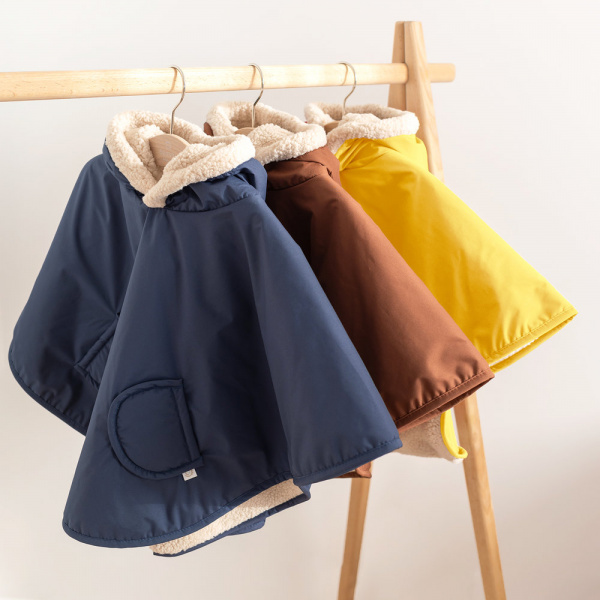 Poncho chaud de voyage imperméable hibiscus Bemini