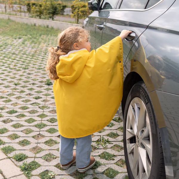 Poncho chaud de voyage imperméable hibiscus Bemini