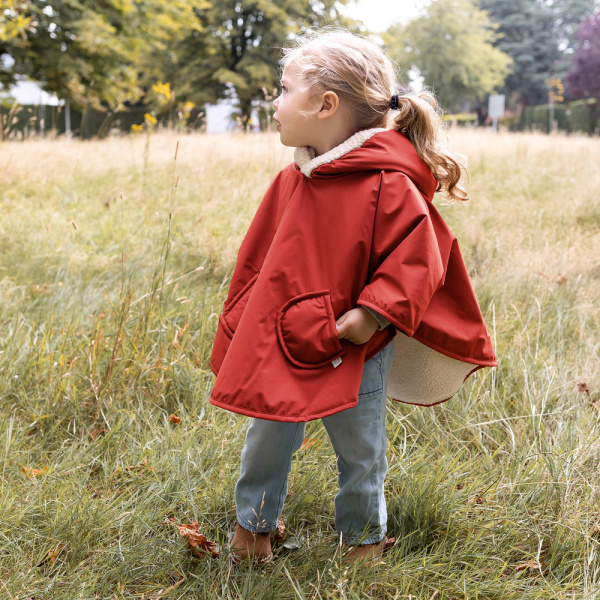 Poncho chaud de voyage imperméable hibiscus Bemini