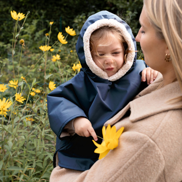 Poncho chaud de voyage imperméable hibiscus Bemini