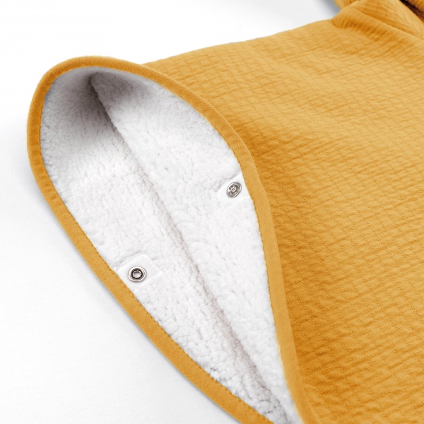 Poncho chaud teddy ocre Bemini