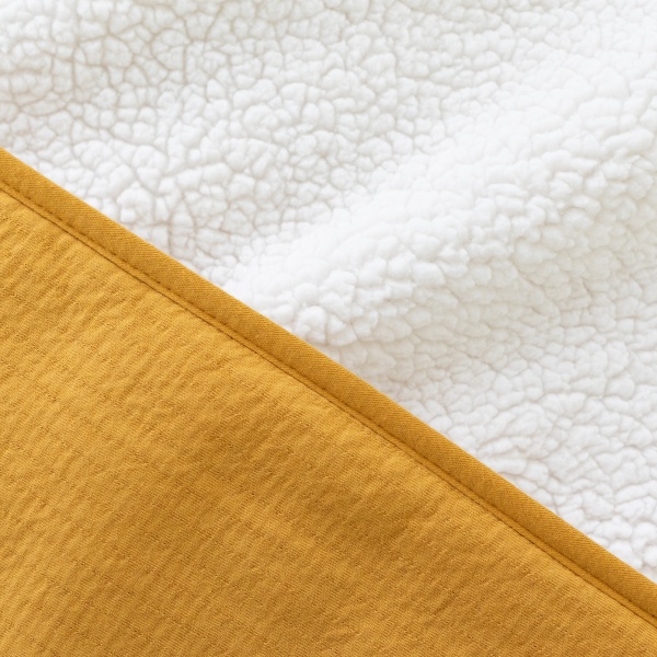 Poncho chaud teddy ocre Bemini
