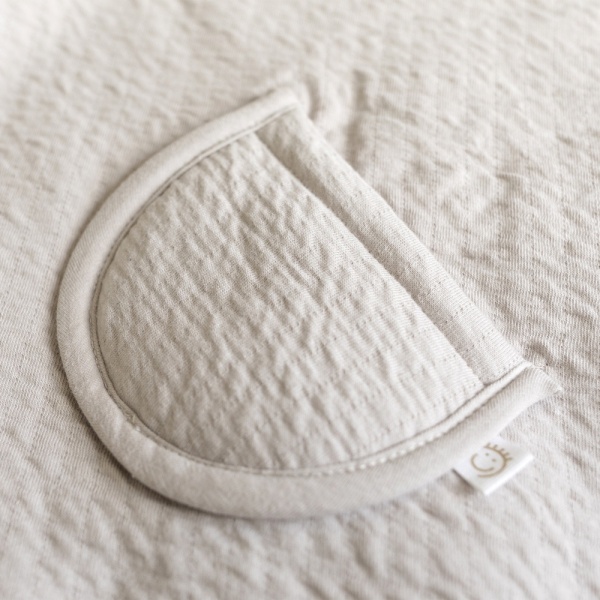 Poncho chaud teddy beige sable Bemini