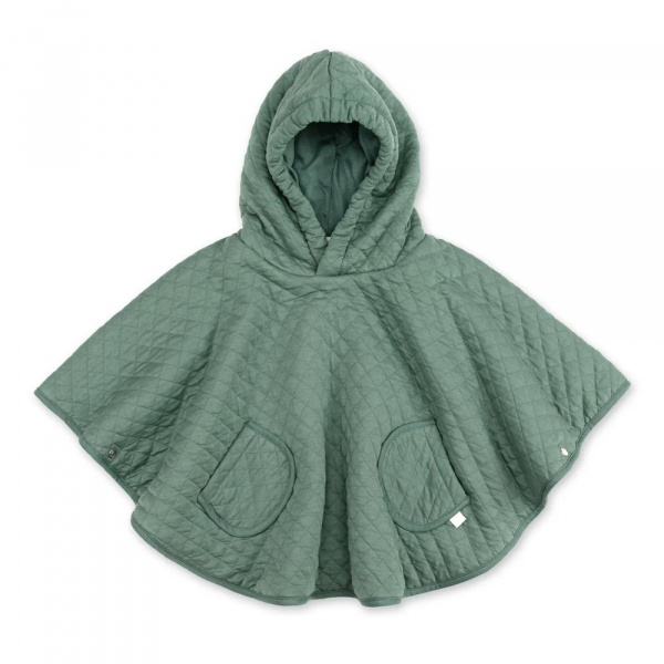 Poncho chaud de voyage pady quilted jersey vert Bemini