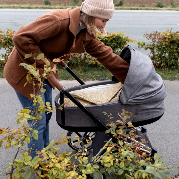 Nid d'ange biside pady jersey teddy ocre Bemini