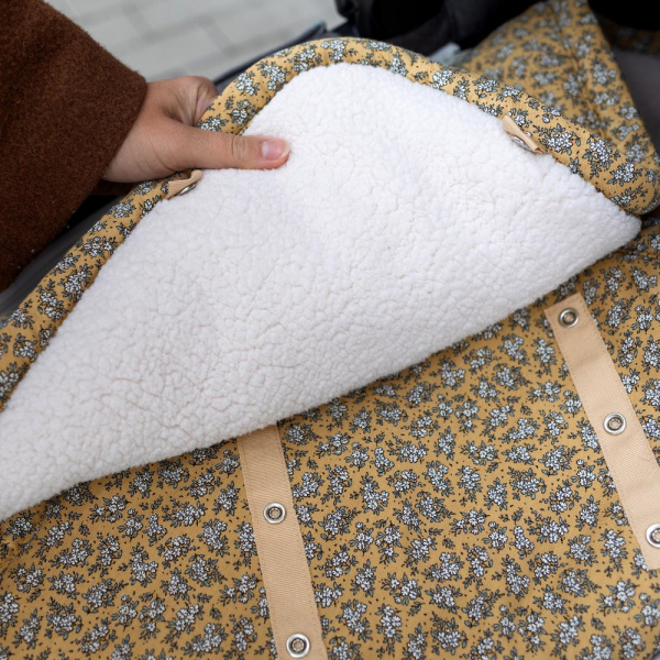 Nid d'ange biside pady jersey teddy ocre Bemini