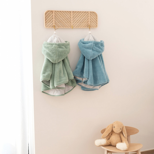 Poncho chaud softy turquoise Bemini