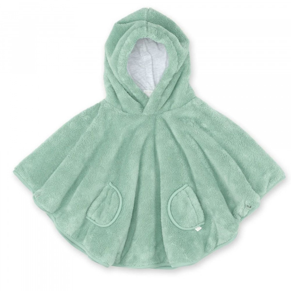 Poncho chaud softy sauge Bemini