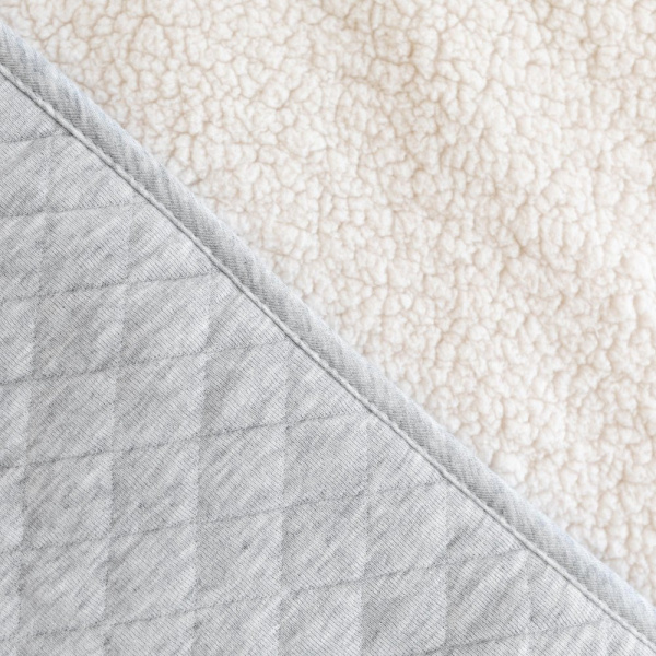 Poncho chaud de voyage pady quilted mix grey Bemini