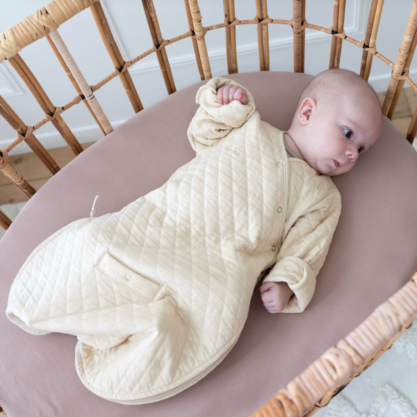 Gigoteuse bébé mi-saison 1-4 m pady quilted jersey crème Bemini