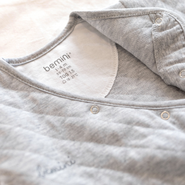 Gigoteuse bébé mi-saison 1-4 m pady quilted jersey mix grey Bemini