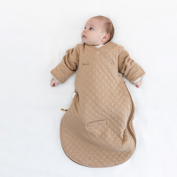 Gigoteuse bébé mi-saison 1-4 m pady quilted jersey beige Bemini