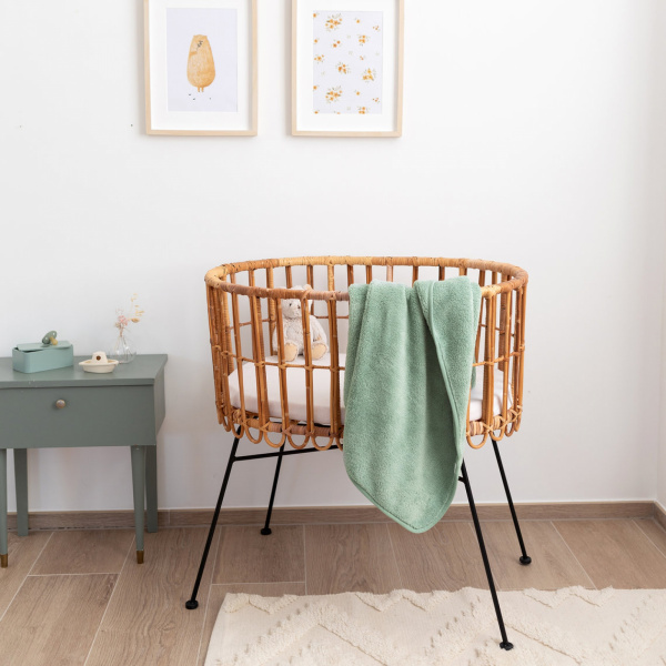 Couverture bébé 75 x 100 cm softy sauge Bemini