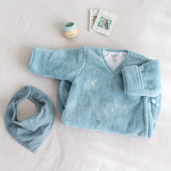 Gigoteuse bébé hiver 1-4 mois softy turquoise Bemini