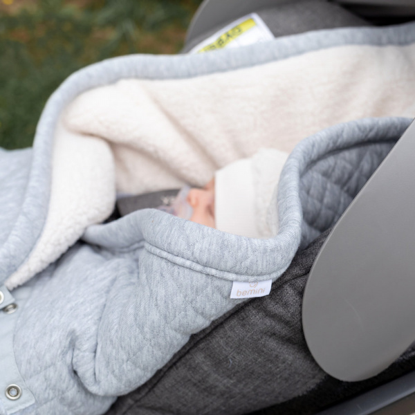 Nid d'ange biside pady quilted mix grey Bemini