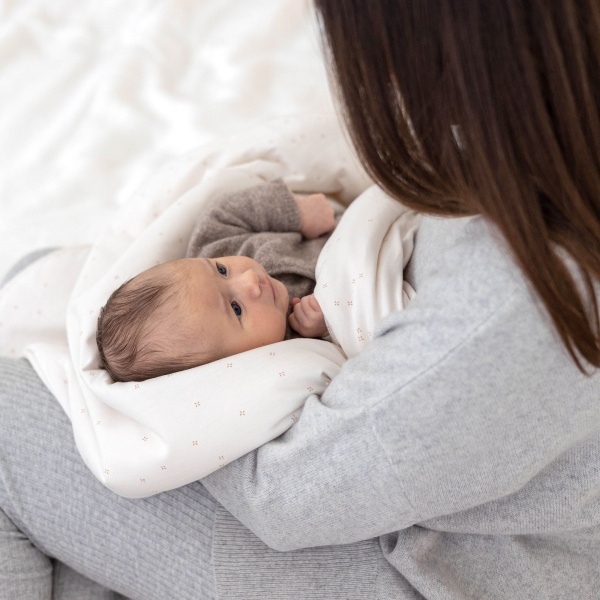 Plaid bébé beige naturel Bemini