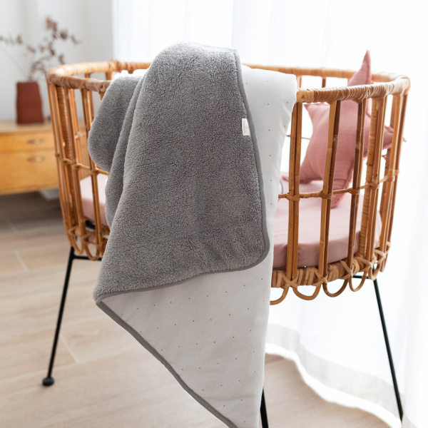 Plaid bébé beige naturel Bemini