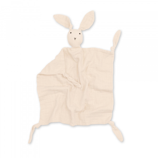 Doudou lapin 40x40 cm ecru Bemini