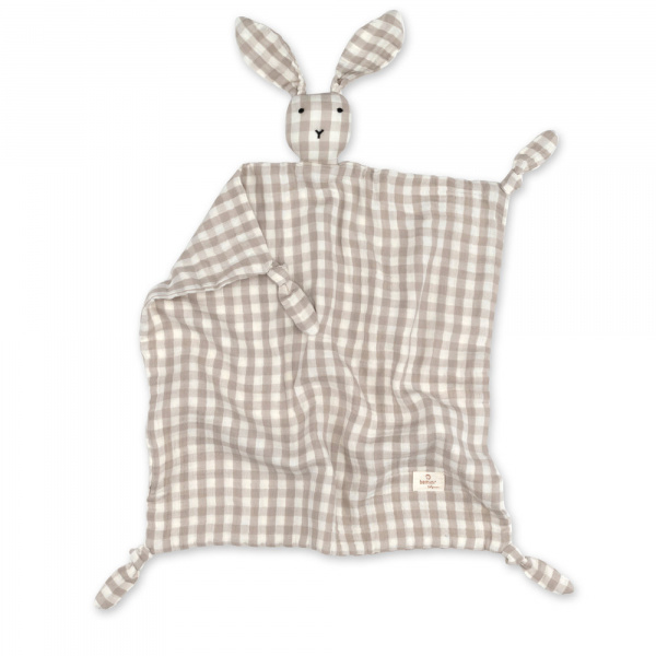 Doudou lapin 40x40 cm sésame Bemini