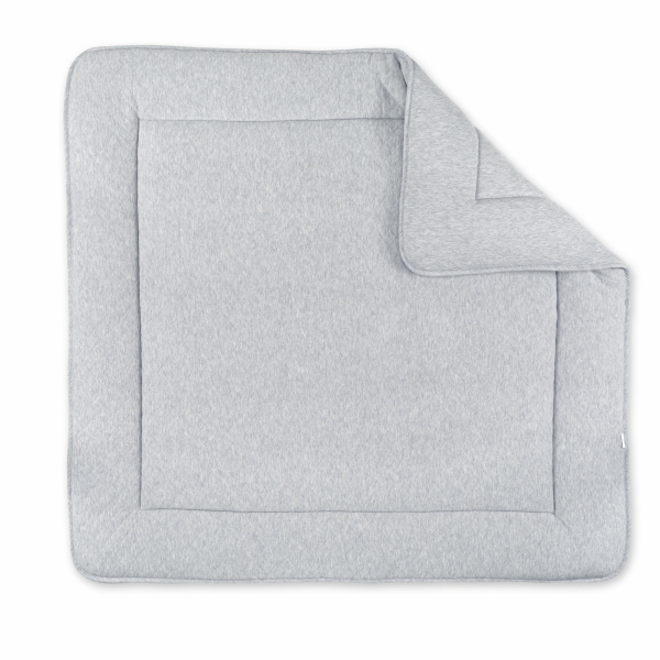 Tapis de parc 100x100cm quilted jersey gris Bemini
