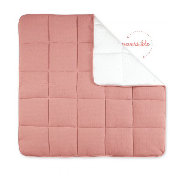 Tapis de parc 100x100 cm tetra jersey terracotta Bemini