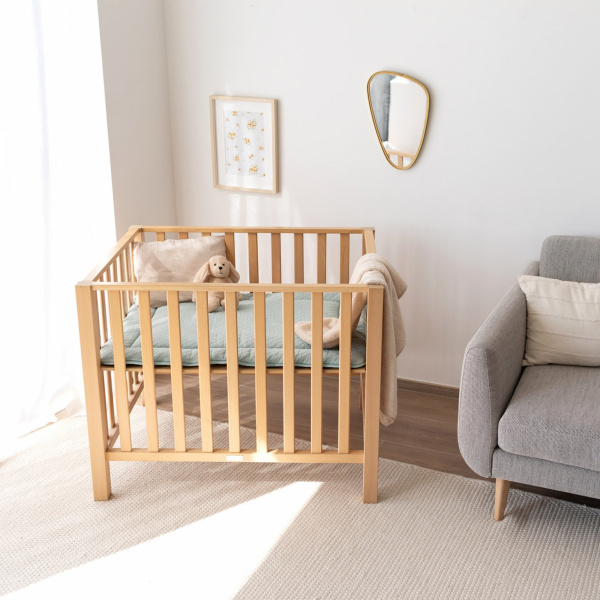 Tapis de parc 100x100 cm quilted jersey lunar Bemini