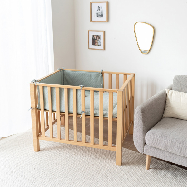 Tapis de parc 100x100 cm quilted jersey lunar Bemini