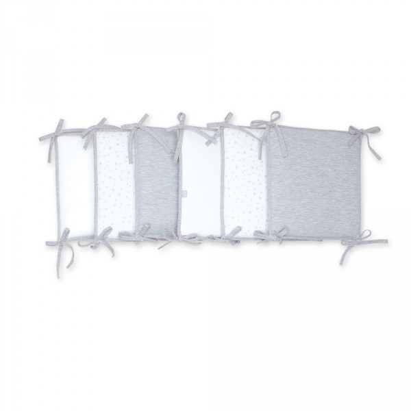 20x180 cm en Jersey Attache par nouettes Tour de lit BEMINI Collection Stary Bleu jean Certifi/é Oeko-Tex pour lit de 60x120 et 70x140 cm