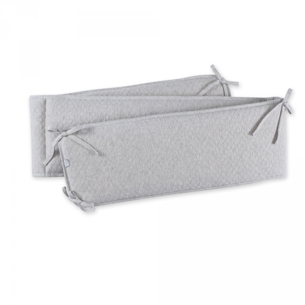 Tour de lit bébé kilty mixed grey