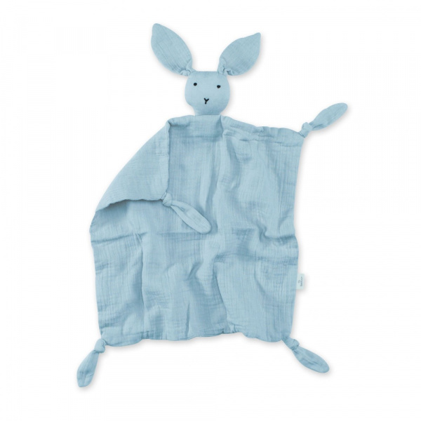 Doudou lange lapin bleu foncé Bemini