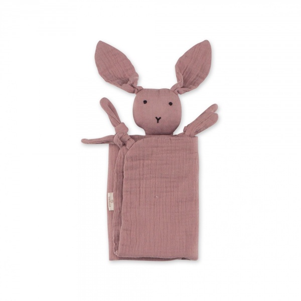 Doudou lange lapin bleu foncé Bemini