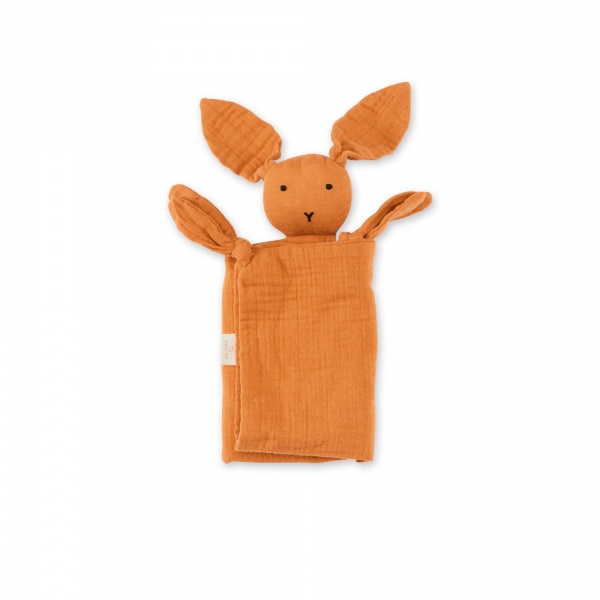 Doudou lange lapin bleu foncé Bemini