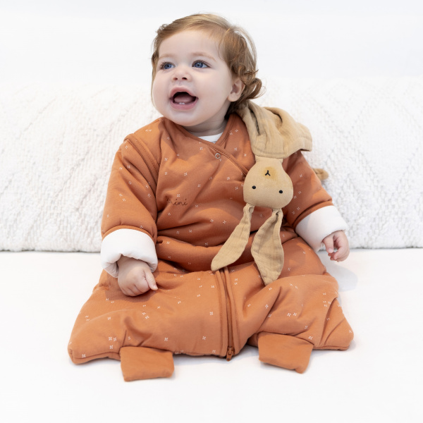 Doudou lange lapin bleu foncé Bemini