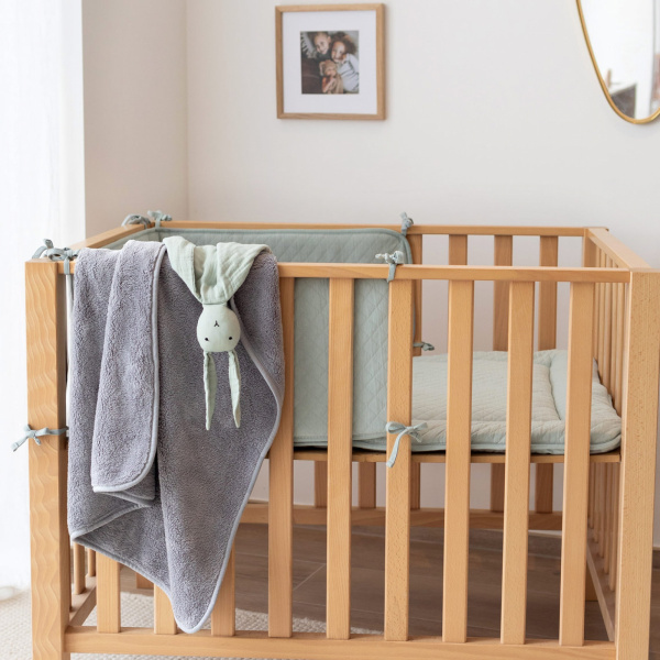 Doudou lange lapin bleu foncé Bemini